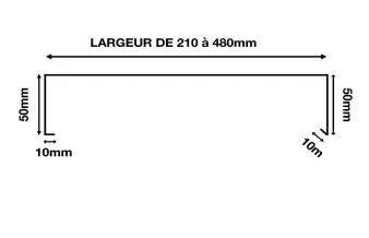 Couvertine aluminium profilée sur mesure