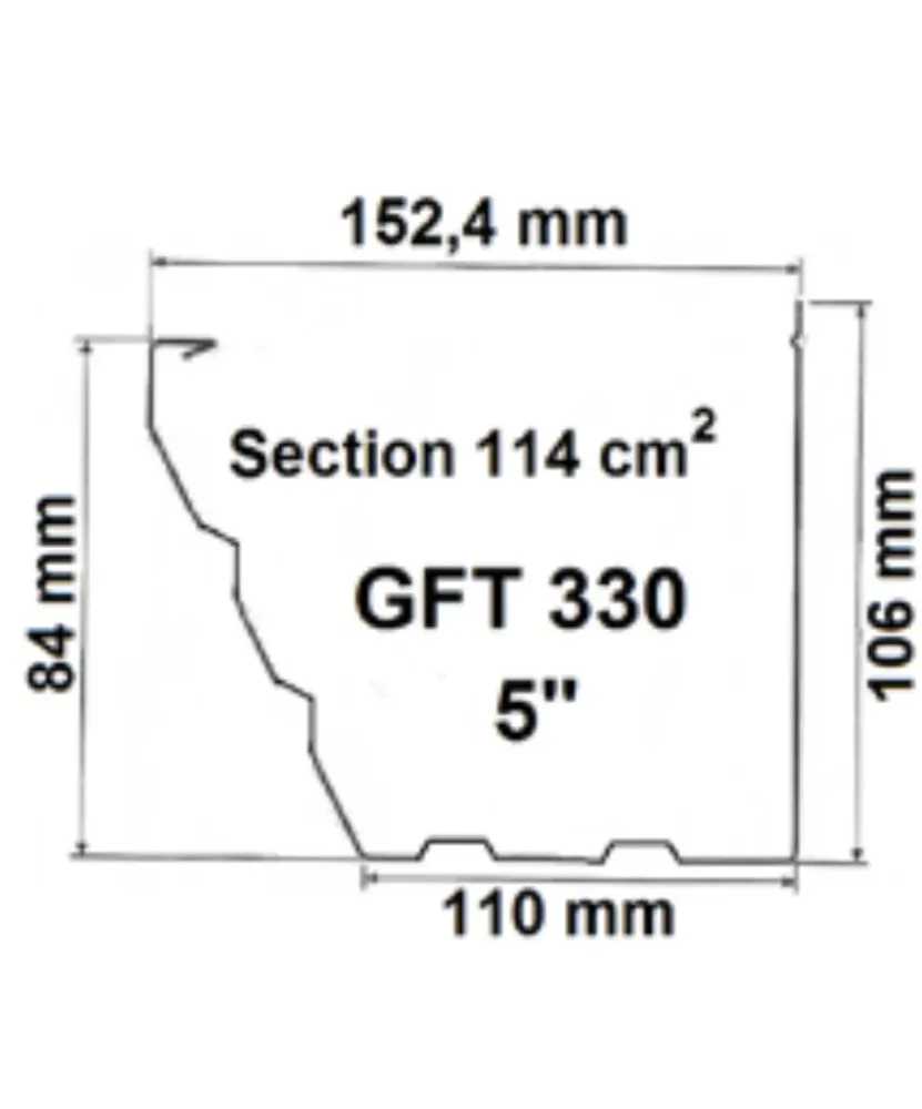 Gouttière GFT330 – design moderne et haute performance